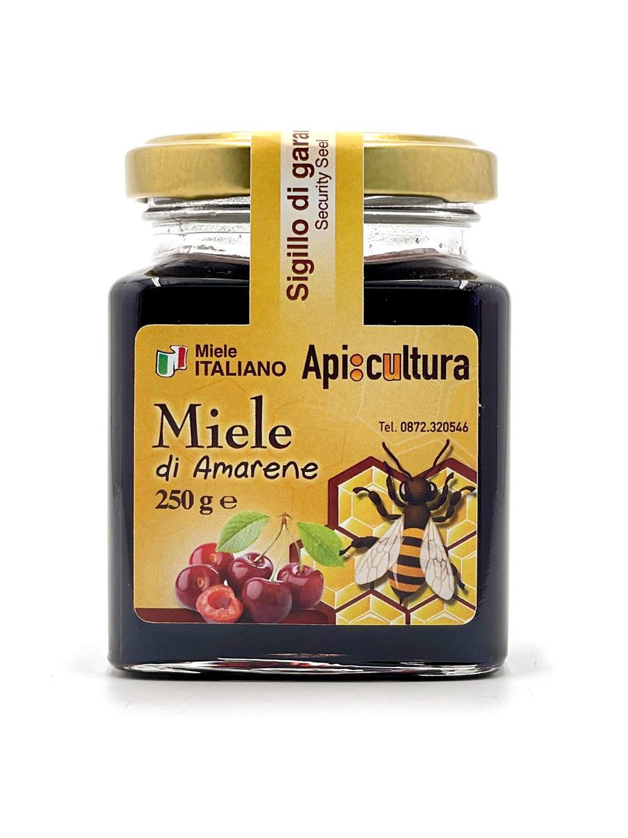 Acacia honey with Amarena Cherry 250gr