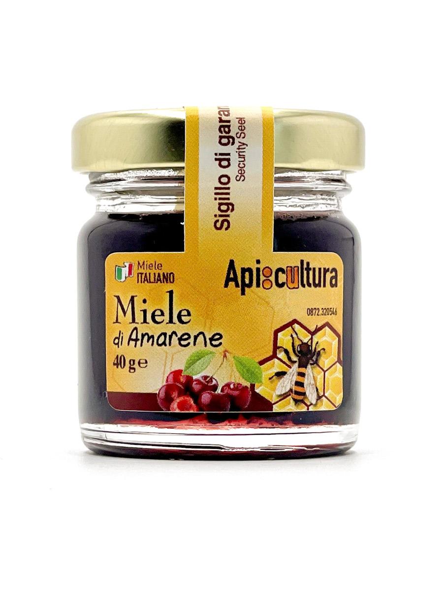 Acacia honey with Amarena Cherry 40gr