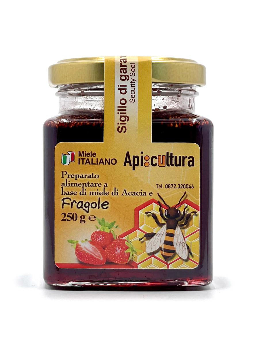 Acacia honey with Strawberry 250gr