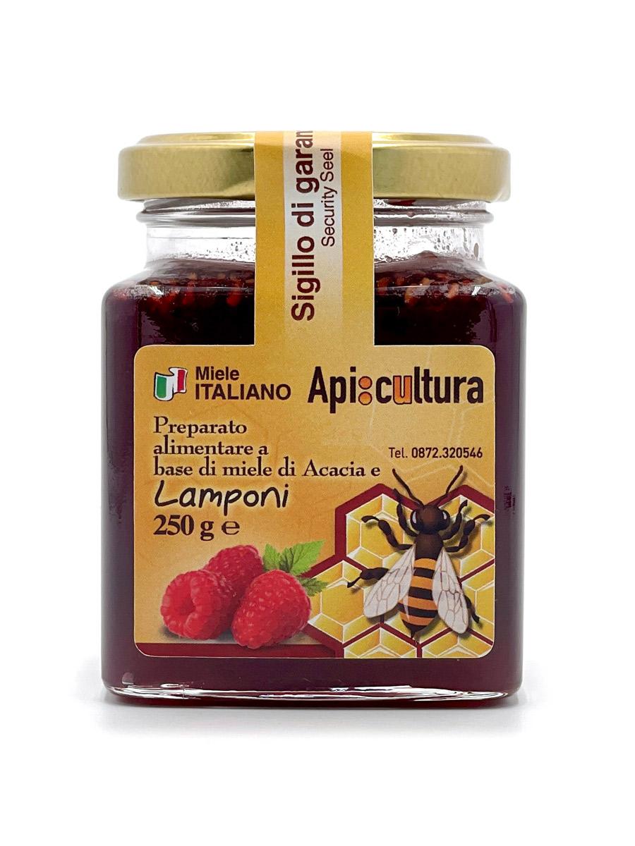 Acacia honey with Raspberry 250gr