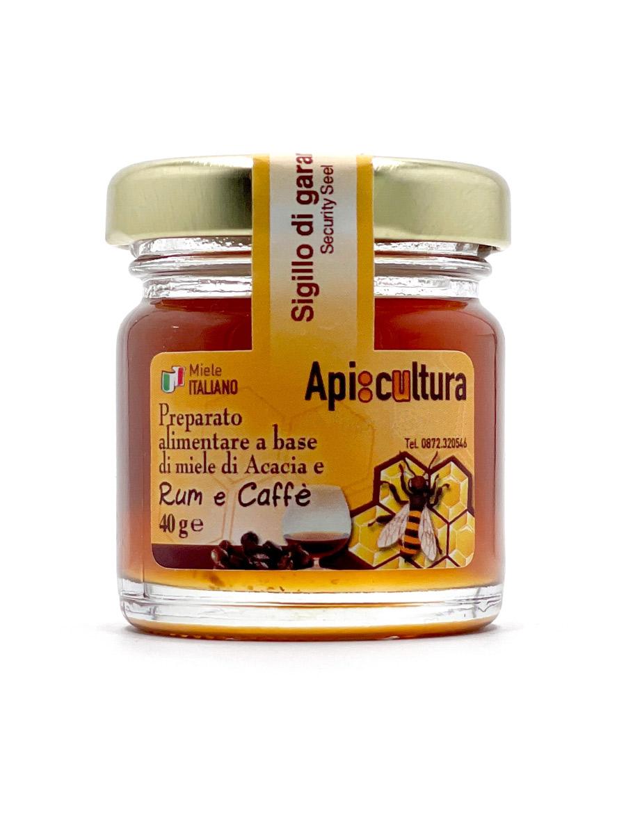 Acacia honey with Rum and Coffee 40gr